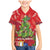 Kakapo New Zealand Christmas Family Matching Mermaid Dress and Hawaiian Shirt Meri Kirihimete Pohutukawa - Red Color