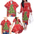 Kakapo New Zealand Christmas Family Matching Off The Shoulder Long Sleeve Dress and Hawaiian Shirt Meri Kirihimete Pohutukawa - Red Color