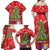 Kakapo New Zealand Christmas Family Matching Off Shoulder Maxi Dress and Hawaiian Shirt Meri Kirihimete Pohutukawa - Red Color