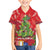 Kakapo New Zealand Christmas Family Matching Short Sleeve Bodycon Dress and Hawaiian Shirt Meri Kirihimete Pohutukawa - Red Color