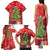 Kakapo New Zealand Christmas Family Matching Tank Maxi Dress and Hawaiian Shirt Meri Kirihimete Pohutukawa - Red Color