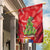 Kakapo New Zealand Christmas Garden Flag Meri Kirihimete Pohutukawa - Red Color