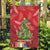 Kakapo New Zealand Christmas Garden Flag Meri Kirihimete Pohutukawa - Red Color