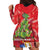 Kakapo New Zealand Christmas Hoodie Dress Meri Kirihimete Pohutukawa - Red Color