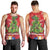 Kakapo New Zealand Christmas Men Tank Top Meri Kirihimete Pohutukawa - Red Color