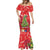 Kakapo New Zealand Christmas Mermaid Dress Meri Kirihimete Pohutukawa - Red Color