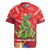 Kakapo New Zealand Christmas Rugby Jersey Meri Kirihimete Pohutukawa - Red Color