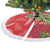 Kakapo New Zealand Christmas Tree Skirt Meri Kirihimete Pohutukawa - Red Color