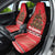 Kiwi New Zealand Christmas Car Seat Cover Meri Kirihimete Silver Fern - Red Color