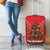 Kiwi New Zealand Christmas Luggage Cover Meri Kirihimete Silver Fern - Red Color