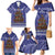 Kiwi New Zealand Christmas Family Matching Mermaid Dress and Hawaiian Shirt Meri Kirihimete Silver Fern - Blue Color