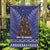 Kiwi New Zealand Christmas Garden Flag Meri Kirihimete Silver Fern - Blue Color