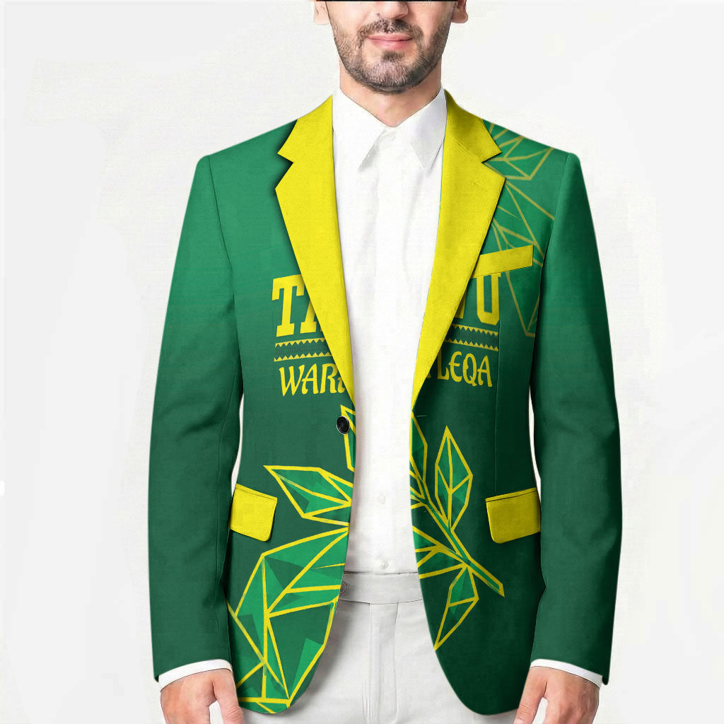 Fiji Tailevu Rugby Custom Blazer Warai Na Leqa LT14 - Polynesian Pride