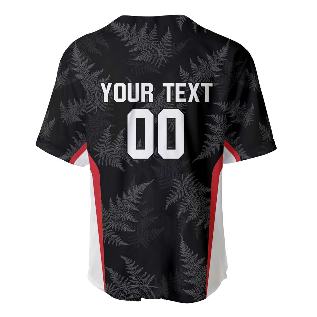 Custom New Zealand Silver Fern Softball Baseball Jersey Go Aotearoa