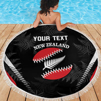 Custom New Zealand Silver Fern Softball Beach Blanket Go Aotearoa LT14 - Polynesian Pride