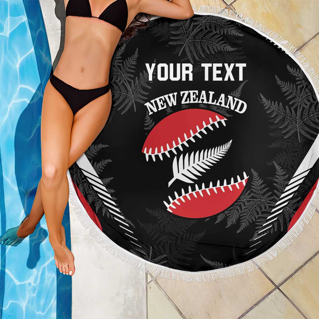 Custom New Zealand Silver Fern Softball Beach Blanket Go Aotearoa LT14 - Polynesian Pride