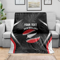 Custom New Zealand Silver Fern Softball Blanket Go Aotearoa LT14 - Polynesian Pride