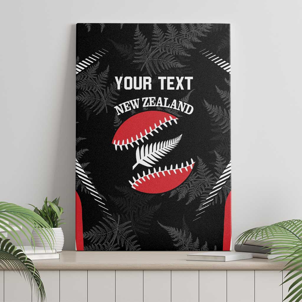 Custom New Zealand Silver Fern Softball Canvas Wall Art Go Aotearoa LT14 - Polynesian Pride