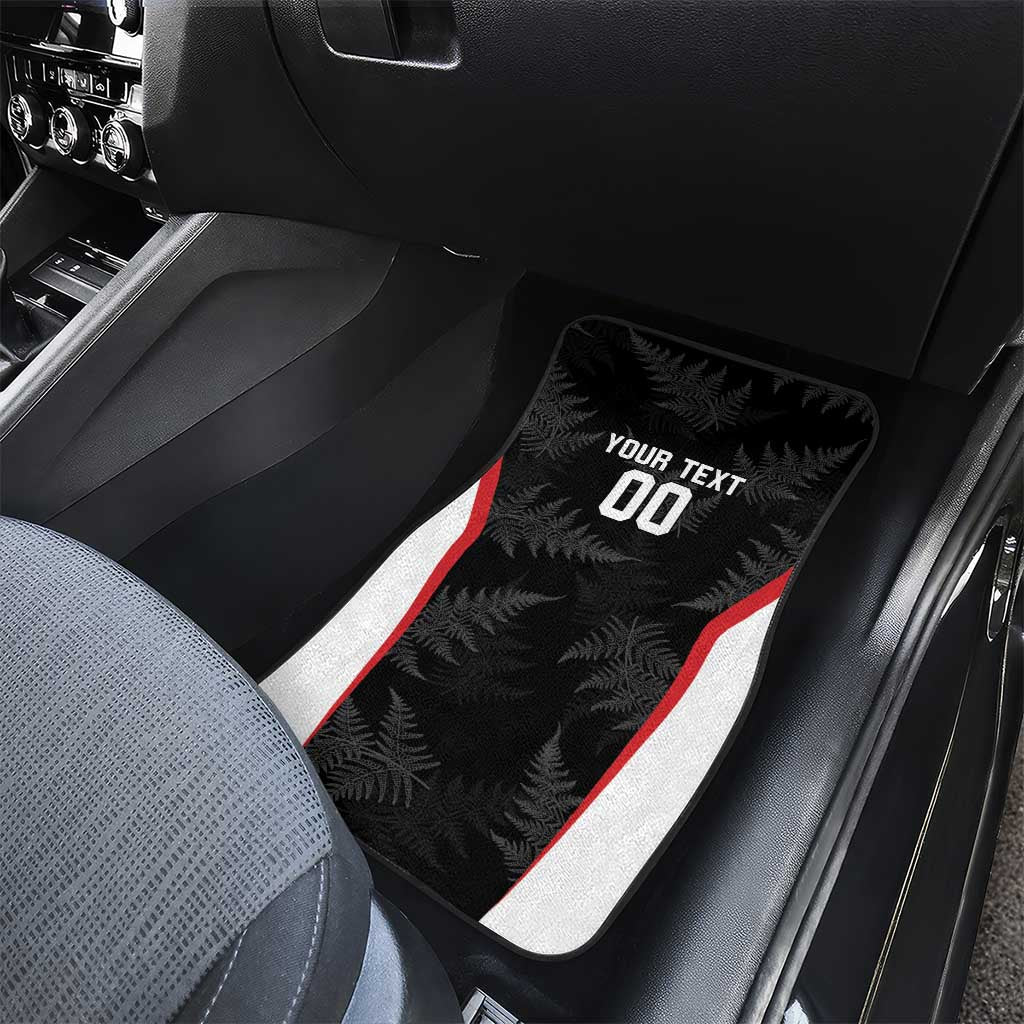Custom New Zealand Silver Fern Softball Car Mats Go Aotearoa LT14 - Polynesian Pride