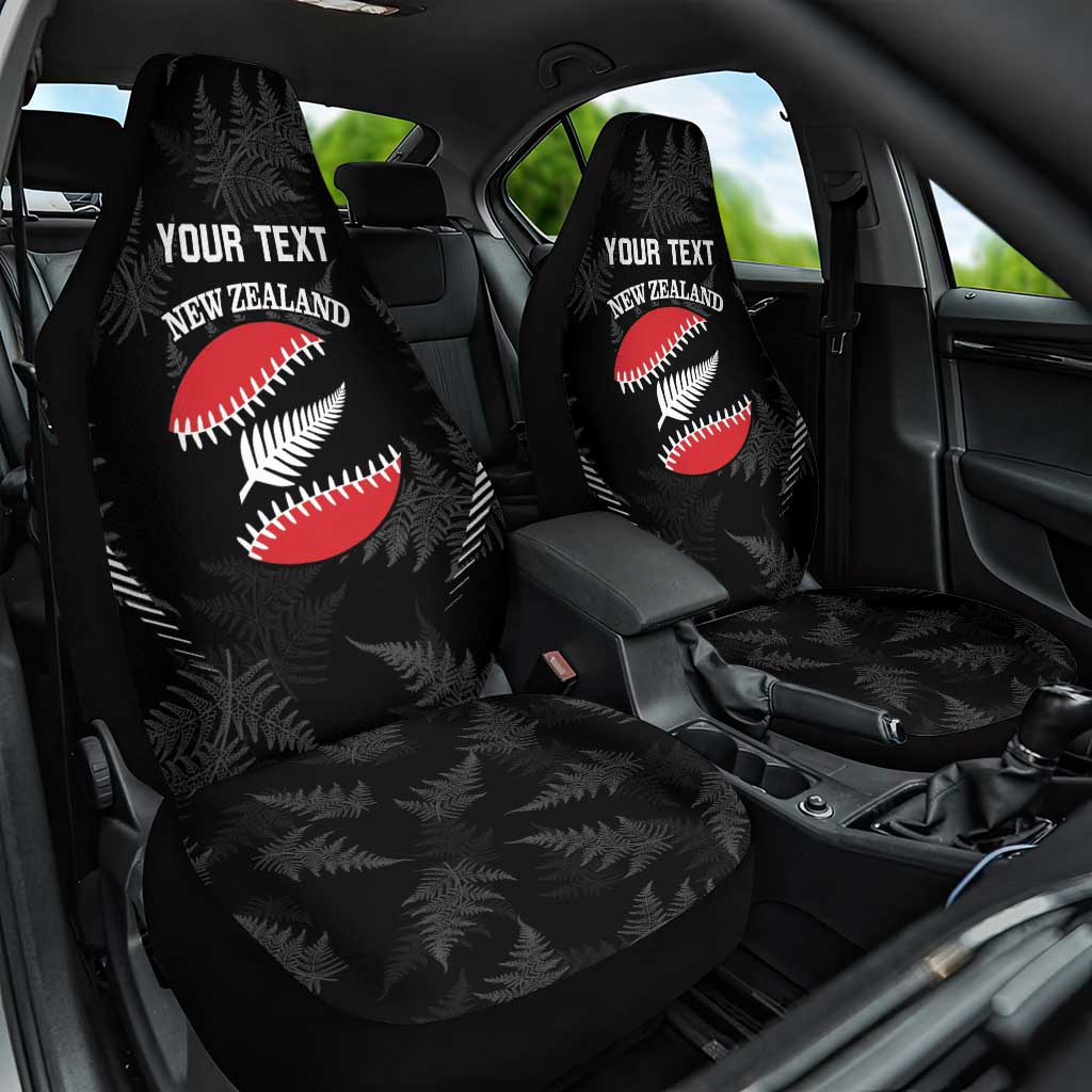 Custom New Zealand Silver Fern Softball Car Seat Cover Go Aotearoa