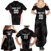 Custom New Zealand Silver Fern Softball Family Matching Summer Maxi Dress and Hawaiian Shirt Go Aotearoa