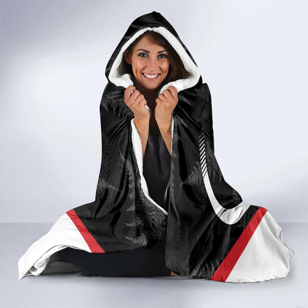 Custom New Zealand Silver Fern Softball Hooded Blanket Go Aotearoa LT14 - Polynesian Pride