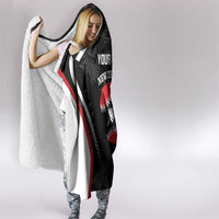 Custom New Zealand Silver Fern Softball Hooded Blanket Go Aotearoa LT14 - Polynesian Pride