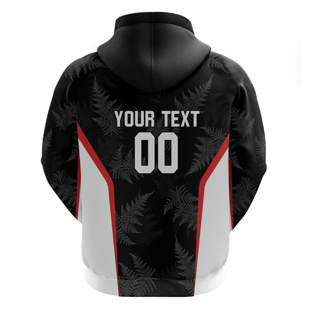 Custom New Zealand Silver Fern Softball Hoodie Go Aotearoa