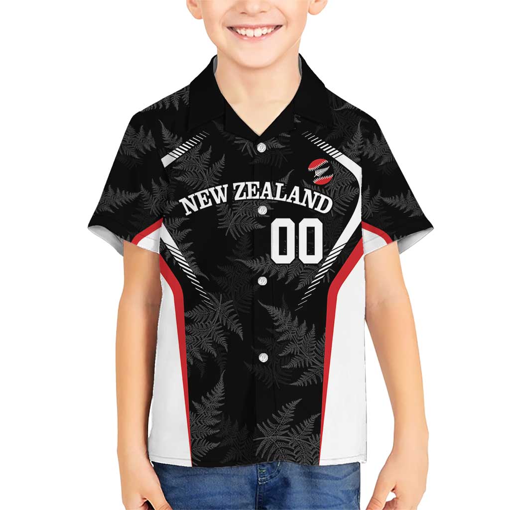 Custom New Zealand Silver Fern Softball Kid Hawaiian Shirt Go Aotearoa