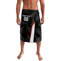 Custom New Zealand Silver Fern Softball Lavalava Go Aotearoa LT14 Black - Polynesian Pride