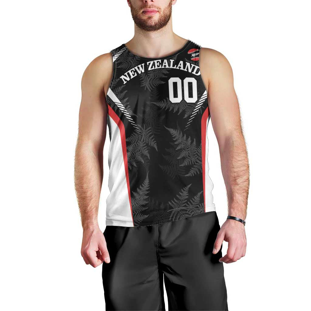 Custom New Zealand Silver Fern Softball Men Tank Top Go Aotearoa LT14 - Polynesian Pride