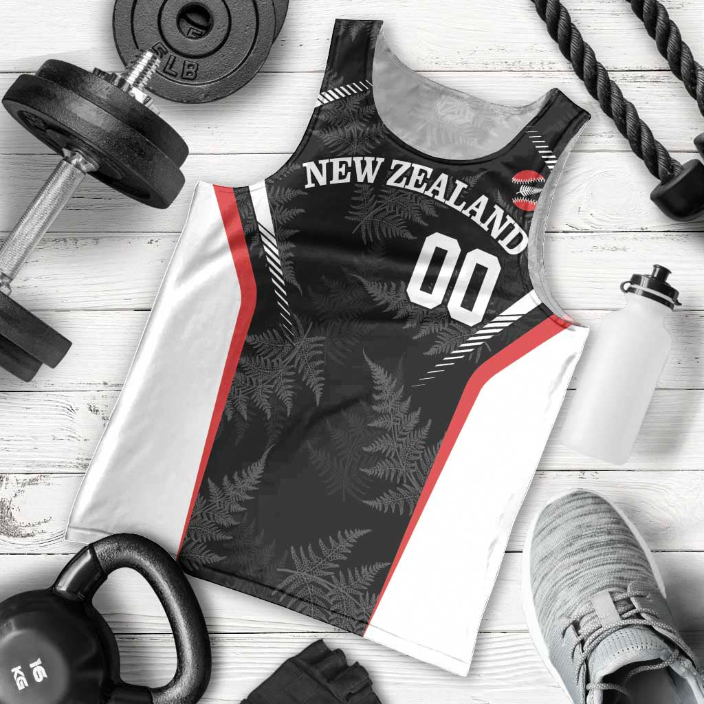 Custom New Zealand Silver Fern Softball Men Tank Top Go Aotearoa LT14 - Polynesian Pride