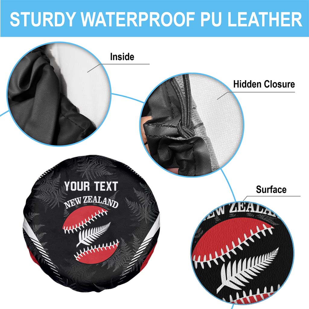Custom New Zealand Silver Fern Softball Spare Tire Cover Go Aotearoa LT14 - Polynesian Pride