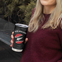 Personalised New Zealand Silver Fern Softball Tumbler Cup Go Aotearoa LT14 - Polynesian Pride