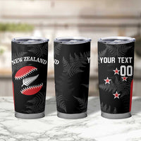 Personalised New Zealand Silver Fern Softball Tumbler Cup Go Aotearoa LT14 - Polynesian Pride