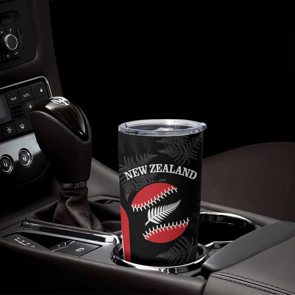 Personalised New Zealand Silver Fern Softball Tumbler Cup Go Aotearoa LT14 - Polynesian Pride