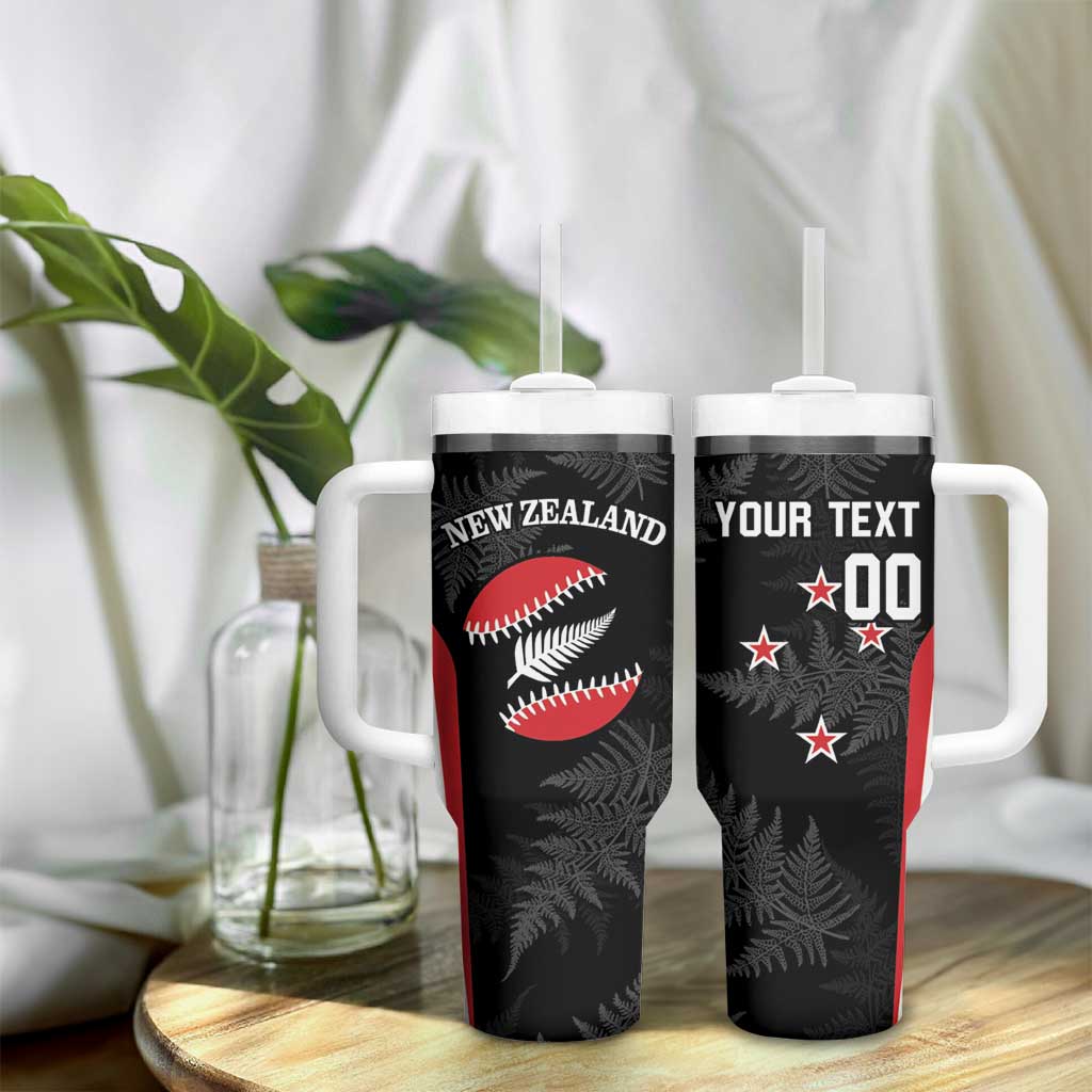 Personalised New Zealand Silver Fern Softball Tumbler With Handle Go Aotearoa LT14 - Polynesian Pride