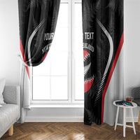 Custom New Zealand Silver Fern Softball Window Curtain Go Aotearoa LT14 - Polynesian Pride