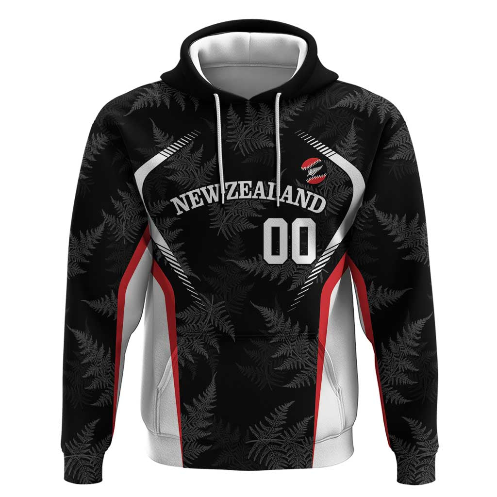 Custom New Zealand Silver Fern Softball Zip Hoodie Go Aotearoa