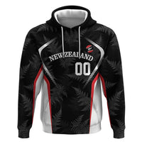 Custom New Zealand Silver Fern Softball Zip Hoodie Go Aotearoa