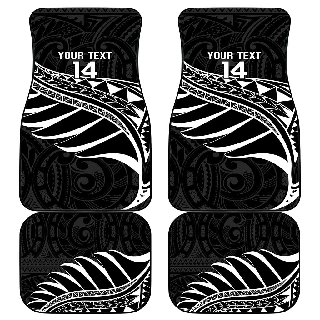 Custom Aotearoa Ice Hockey Car Mats NZ Tiki Mascot - Maori Pattern LT14 - Polynesian Pride