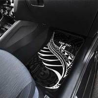 Custom Aotearoa Ice Hockey Car Mats NZ Tiki Mascot - Maori Pattern LT14 - Polynesian Pride