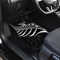 Custom Aotearoa Ice Hockey Car Mats NZ Tiki Mascot - Maori Pattern LT14 - Polynesian Pride