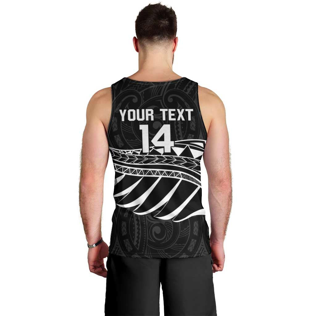 Custom Aotearoa Ice Hockey Men Tank Top NZ Tiki Mascot - Maori Pattern LT14 - Polynesian Pride