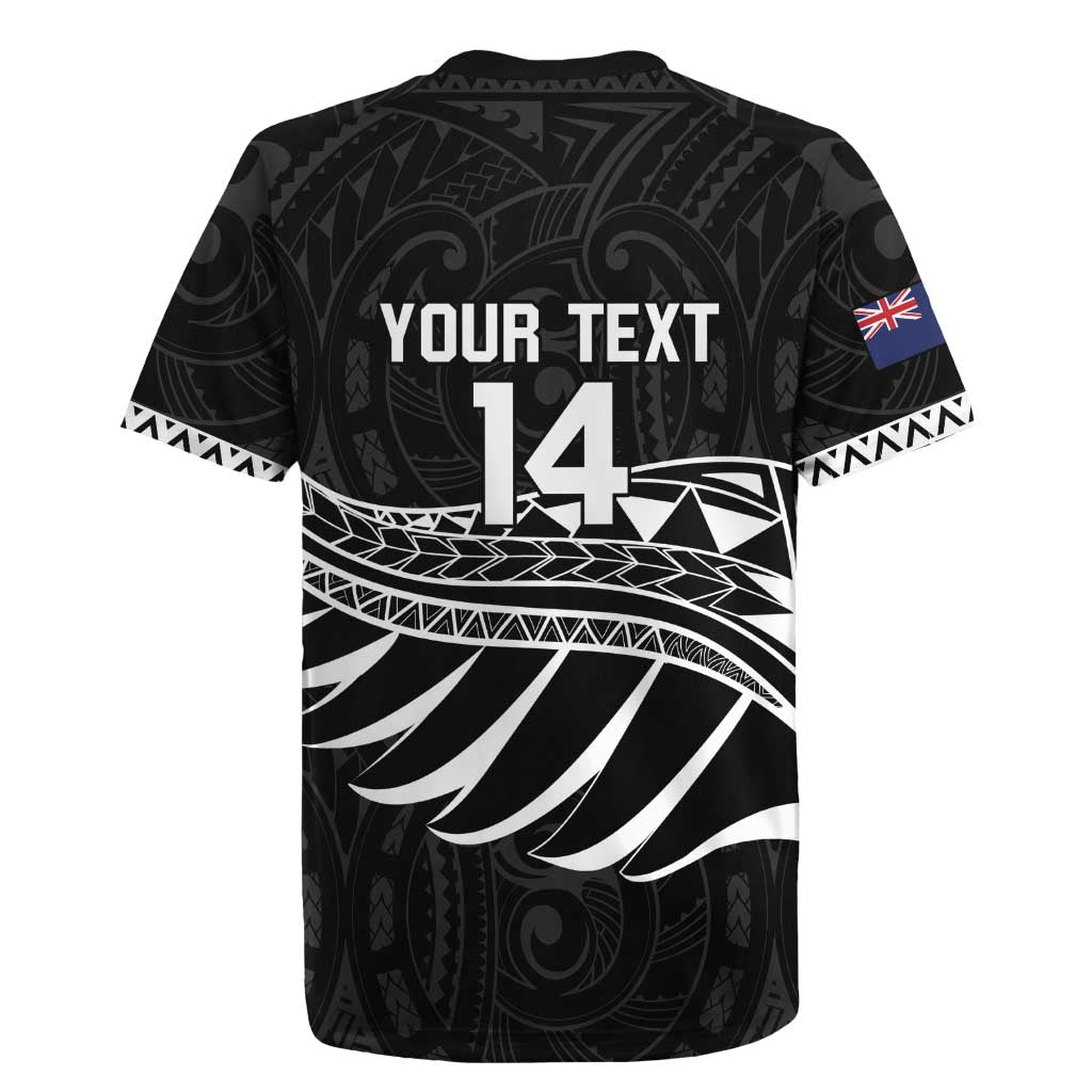 Custom Aotearoa Ice Hockey Rugby Jersey NZ Tiki Mascot - Maori Pattern LT14 - Polynesian Pride