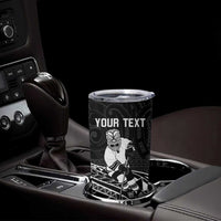 Personalised Aotearoa Ice Hockey Tumbler Cup NZ Tiki Mascot - Maori Pattern LT14 - Polynesian Pride