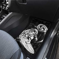 Personalised New Zealand Surfing Car Mats Aotearoa Maori Tiki Haka LT14 - Polynesian Pride