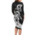 Personalised New Zealand Surfing Family Matching Long Sleeve Bodycon Dress and Hawaiian Shirt Aotearoa Maori Tiki Haka