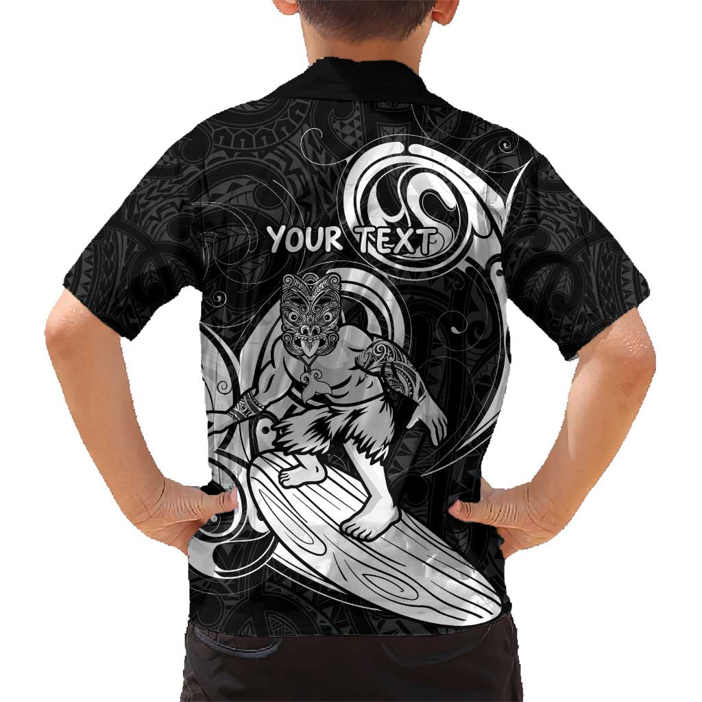 Personalised New Zealand Surfing Hawaiian Shirt Aotearoa Maori Tiki Haka LT14 - Polynesian Pride
