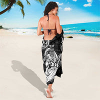 Personalised New Zealand Surfing Sarong Aotearoa Maori Tiki Haka